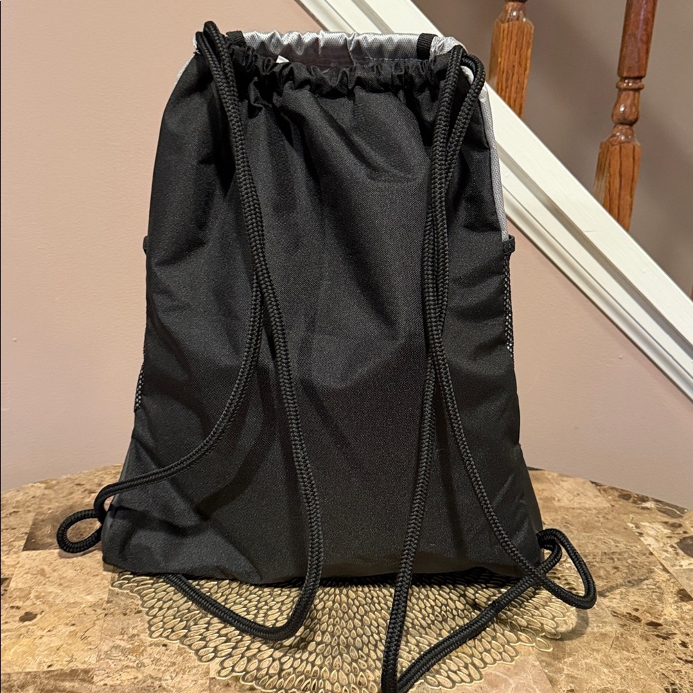 Adidas Black/Silver Drawstring Bag - image 7